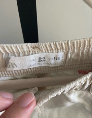 Pantalón corto lino 5/6 años