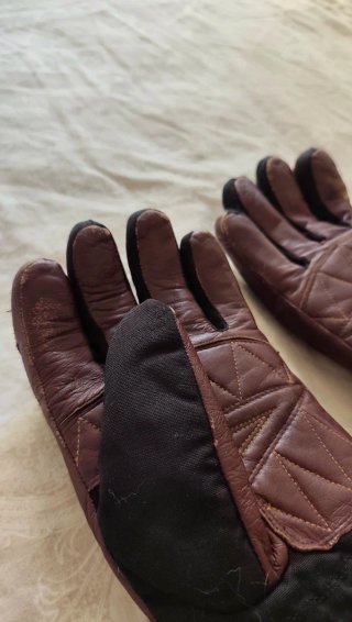 Guantes de moto de cuero MQP talla L