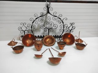 Decoración Cocina Cobre y Hierro