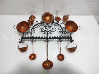Decoración Cocina Cobre y Hierro