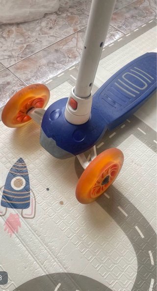 Patinete Oxelo B1 3 Ruedas Azul Naranja