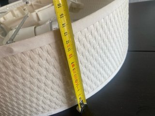 Lámpara techo Ikea ratán y papel