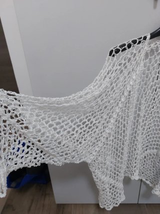 Cardigan in cotone bianco