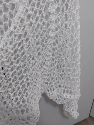 Cardigan in cotone bianco