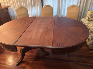 Mesa de comedor redonda extensible