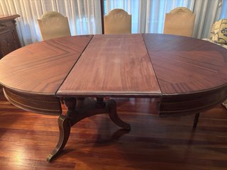 Mesa de comedor redonda extensible