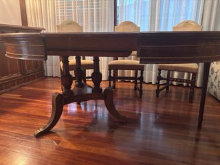 Mesa de comedor redonda extensible
