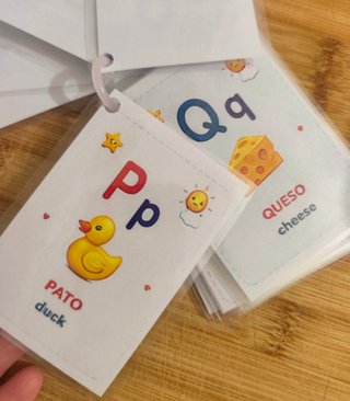 Vocabulario infantil bilingüe infan hecho a mano