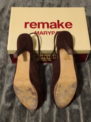 Zapatos Marypaz Ante Marrones Talla 38