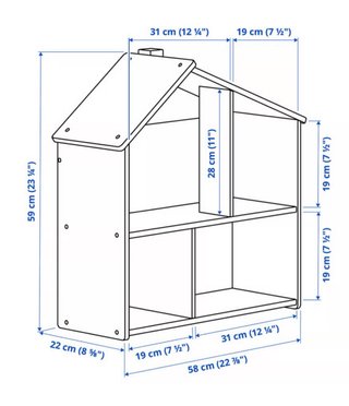 Casita de muñecas de madera