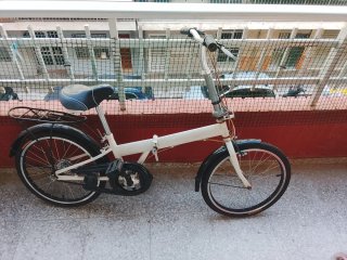 Bicicleta Plegable Blanca