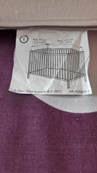 Colchón cuna IKEA blanco