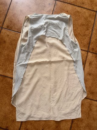 Canotta Trussardi Seta Donna Beige/Blu Tg S