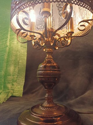 Gran Lámpara Otomana tipo Quinqué (56 x 27 cm)