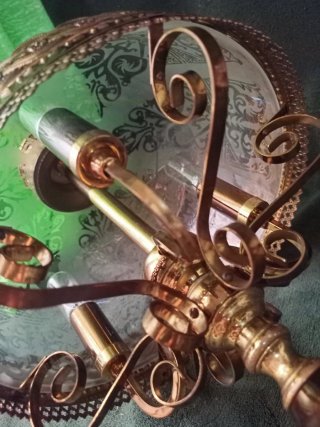 Gran Lámpara Otomana tipo Quinqué (56 x 27 cm)