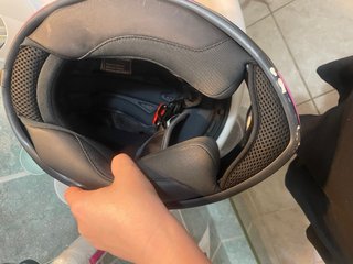 Casco Moto NZI Negro y Rosa