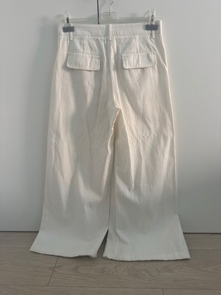 Pantalón blanco ancho