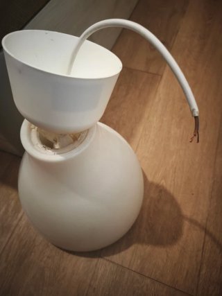 Lampada a sospensione Ikea bianca