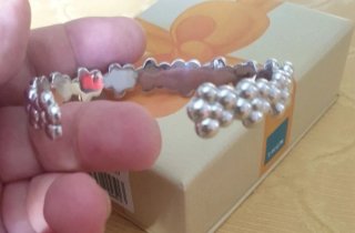 Bracciale rigido con strass