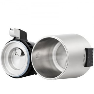 Destilador de Agua, 1 L/H, Fabricante de Agua Destilada de 4L con Temporizador de 0-99 H, Purificador de Agua de Encimera de 750W con Pantalla de Doble Temperatura, Polvo de Limpieza de Jarra de V...