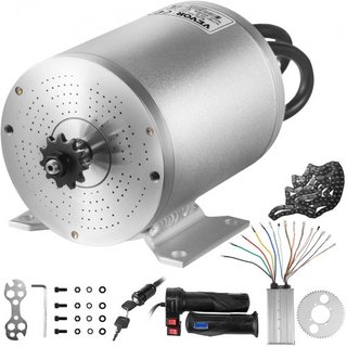 Motor eléctrico sin escobillas DC 72V 3000W Kit de motor eléctrico sin escobillas 4900RPM con controlador y empuñadura de acelerador para scooter eléctrico, bicicleta eléctrica, motor de motocicle...