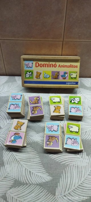 Domino Animalitos Juguettos Madera