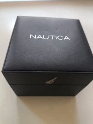 Orologio Nautica Uomo Nero e Marrone