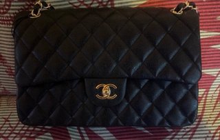 Borsa Chanel trapuntata pelle nera