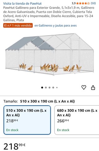 Gallinero 15m² Nuevo precintado