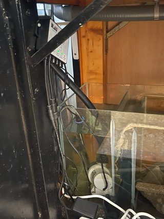 Acuario 200L con mueble negro