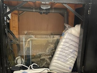 Acuario 200L con mueble negro