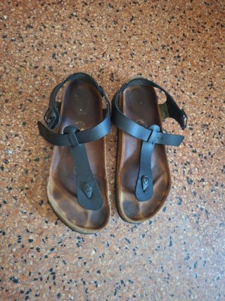 Birkenstock 42 Nere in Pelle  Made in Germany