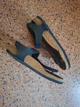 Birkenstock 42 Nere in Pelle  Made in Germany
