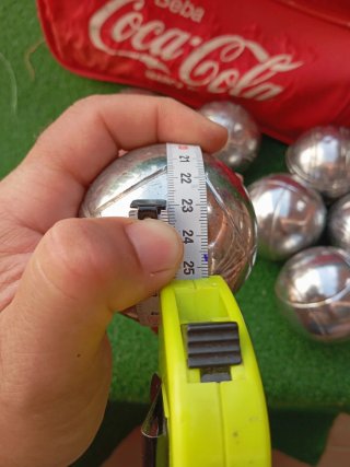 Set 8 palle bocce Petanca + Bersaglio Coca-Cola