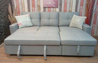 Sofá Cama PAU Gris. Chaiselong. Cómodo. ¡OFERTA!