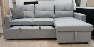 Sofá Cama PAU Gris. Chaiselong. Cómodo. ¡OFERTA!
