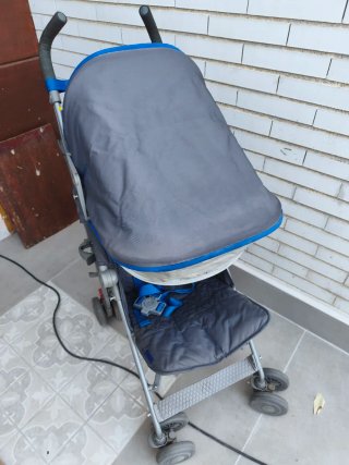 Silla de paseo McLaren gris y azul
