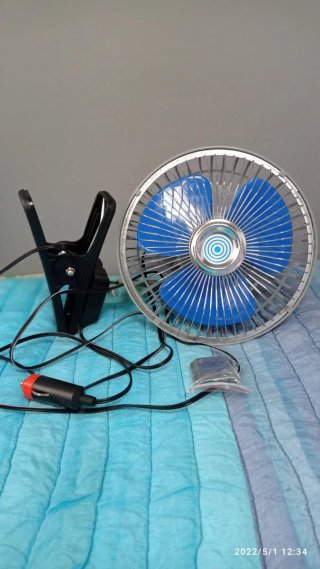 Ventilador coche,camper,autocaravana, 15W 12V