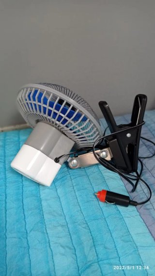 Ventilador coche,camper,autocaravana, 15W 12V