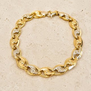 Pulsera Oro 18kl bicolor JAE-TRA2371