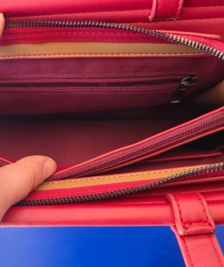 Borsa da Donna Rossa in SimilPelle con Tracolla