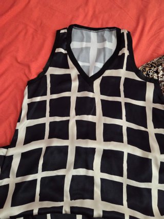 Vestido largo mono estampado leopardo