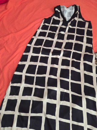 Vestido largo mono estampado leopardo