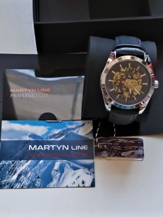 Orologio Martyn Line scheletrato uomo