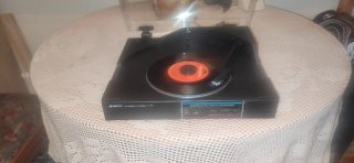 Tocadiscos LOTTE LP-30 Negro/Naranja