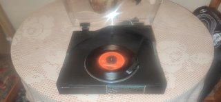 Tocadiscos LOTTE LP-30 Negro/Naranja