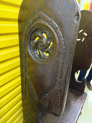 Banco Confesionario Madera Antiguo