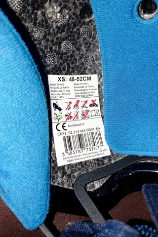 Casco equitación infantil azul