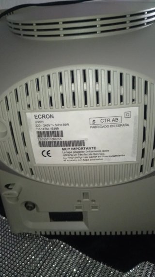 TV CRT Ecron 14 con mando