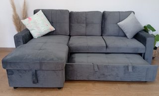 Sofá Cama PAU. Chaiselong, Arcón. Cómodo. ¡OFERTA!